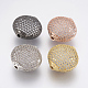 Perline zirconi micro pave  in ottone ZIRC-F083-063-RS-1