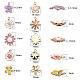 SUNNYCLUE 1 Box 30Pcs Enamel Flower Charms Alloy Cherry Blossom Pendant for DIY Jewellery Necklace Bracelet Earring Crafts FIND-SC0001-14-2