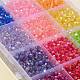 4200 pièces 15 couleurs bicône ab couleur plaqué perles acryliques transparentes écologiques TACR-FS0001-25-5