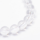 Brins ronds cristal de perles de quartz naturel X-G-R345-4mm-22-2
