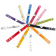 Delorigin 11 pz 11 colori in lega intercambiabili impostazioni dei braccialetti a scatto BJEW-DR0001-02-1