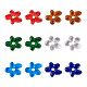 12 pièces 6 couleurs perles de verre GGLA-TA0002-02-2