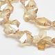 Electroplate Glass Beads Strands EGLA-N0001-29-C05-1