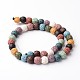 Dyed Round Synthetic Lava Rock Beads Strands G-F259-09-10mm-2