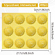 34 hoja de pegatinas autoadhesivas en relieve de lámina dorada. DIY-WH0509-053-2