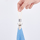 GORGECRAFT 8Pcs 4.72x1.12 Inch Large Tea Towel Clip Beach Towel Hanging Clip with Braided Cotton Loop Metal Clamp for Bathroom Kitchen Home Cabinets Cloth Hanging Storage Supplies AJEW-GF0005-42-3