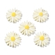 Flatback Hair & Costume Accessories Ornaments Scrapbook Embellishments Resin Flower Daisy Cabochons CRES-XCP0001-26-1