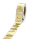 DIYスクラップブック  装飾的なマスキングテープ  愛と手作りの単語でフラットラウンド  ゴールド  25mm  500PCS /ロールについて DIY-L028-A22-3