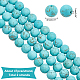 NBEADS about 94 Pcs 8mm Turquoise Dyed Howlite Beads G-NB0003-15-2