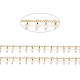 Brass Handmade Curb Chains CHC-G006-12G-1