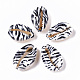 Printed Natural Cowrie Shell Beads X-SSHEL-R047-01-B01-2