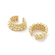 Round Ball Brass Cuff Earrings EJEW-D088-13G-2