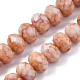 Opaque Baking Painted Glass Beads Strands EGLA-N006-009B-A15-1