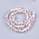 Chapelets de perles en verre électroplaqué EGLA-Q118-8mm-B12-2