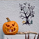 FINGERINSPIRE Halloween Themed Hollow Tree Designs Stencils with Pumpkin Bat Ghost 29.7x21cm Drawing Decoration Template Painting Stencils Reusable Mylar Template for DIY Halloween Card Wood Signs DIY-WH0202-329-7