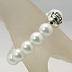 Stretchy Glass Pearl Bracelets BJEW-JB00653-01-2