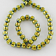 Non-magnetic Synthetic Hematite Beads Strands G-Q877-4mm-M-2