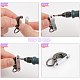 CHGCRAFT 12 Sets 3 Colors Arch Zinc Alloy Bag Connector Buckles for Bag Buckle Accessories Making FIND-CA0007-13-4