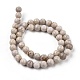 Chapelets de perles maifanite/maifan naturel pierre  G-I187-8mm-01-6
