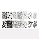 Plaques d'estampage d'art d'ongle en acier inoxydable MRMJ-S048-018-1