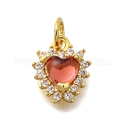 Кубический цирконий из латуни со стеклянными подвесками KK-D295-28G-02