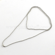 304 Stainless Steel Ball Chain Necklace Making NJEW-R225-08