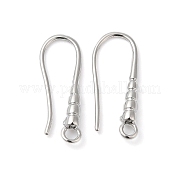 Brass Earring Hooks KK-P234-17P
