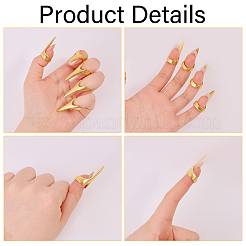 20 шт. сплав женские кольца для ногтей&nbsp;RJEW-GL0001-02