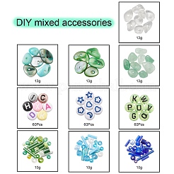 Kit per la creazione di gioielli fai da te perline in pietra naturale&nbsp;DIY-YW0004-70A
