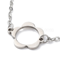 Bracciali a maglie in acciaio inossidabile 201 anti-ossidazione con catene a cavo&nbsp;BJEW-P297-01P-A