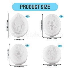 4шт 4 вида силиконовых форм для мыла&nbsp;DIY-TA0013-19