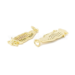 Латунные микро проложить кубического циркония подвески&nbsp;KK-E278-06G