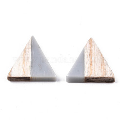 Cabochons en résine opaque et bois&nbsp;X-CRES-N028-001A-B02