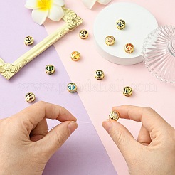 Латунные микро проложить кубических циркония шарики прокладки&nbsp;KK-CJC0015-21G