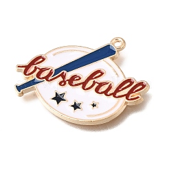 Baseball-Anhänger aus Emaille&nbsp;AL-CBA2166-01G-04