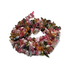 Нити из натуральных разноцветных турмалиновых бусин&nbsp;G-F328-37A