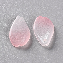 Zweifarbige transparente sprühlackierte Glasanhänger&nbsp;LS-GLAA-S190-014D-02