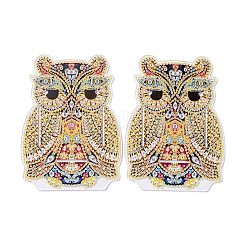 5d bricolage hibou motif animal diamant peinture crayon porte-gobelet ornements kits&nbsp;DIY-C020-03