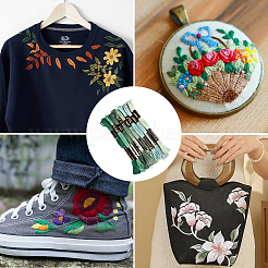 Полиэфирные нитки для вышивания&nbsp;OCOR-WH20074-13B-01A