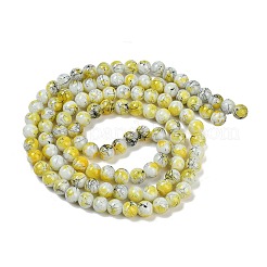 Строковые и обжиговые стеклянные бусины в нитях&nbsp;GLAA-S176-03