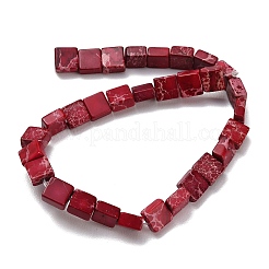 Brins de perles de jaspe impériales naturelles teints&nbsp;G-F833-A01-01B
