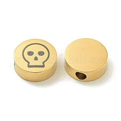 Perline in acciaio inossidabile 304 di Halloween&nbsp;STAS-U017-01G-F