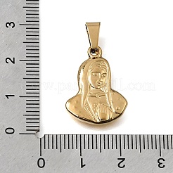 Pendentifs religieux en acier inoxydable 304&nbsp;STAS-G400-02G-03