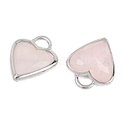Pendentifs à facettes en quartz rose naturel&nbsp;G-Z154-01P-06