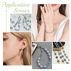 4 нить 2 стилей гальванические стеклянные бусины нити&nbsp;EGLA-WR0001-10