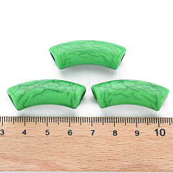 Perles acryliques craquelées opaques&nbsp;MACR-S372-001N-007