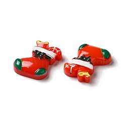 Кабошоны из непрозрачной рождественской смолы&nbsp;LS-RESI-K019-31