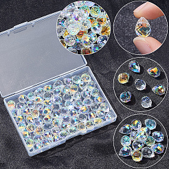 72 pièces de perles de verre galvanisées&nbsp;EGLA-BM0001-43