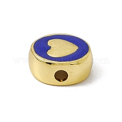 Perle di smalto in ottone&nbsp;KK-F814-06G-03