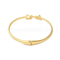 Браслеты из латуни с микро-паве&nbsp;BJEW-G716-02G